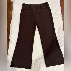 Elegant Dark Brown Flare Pants